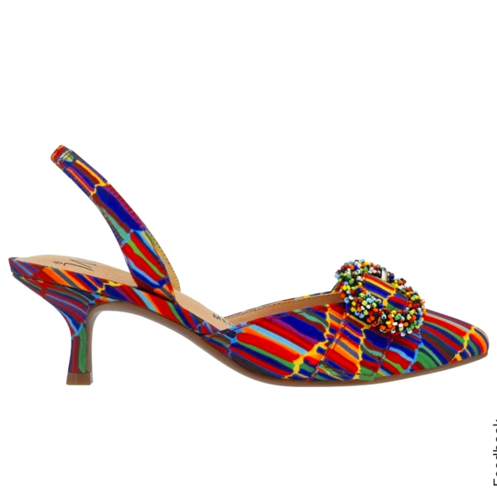 Elodie Multicolored Slingback Pump